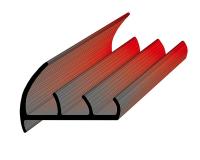 Профиль уплотнительный L=2.6 м/п ширина 78 мм