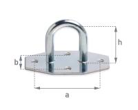 Скоба бортовая оцинкованная ромб h30 500 шт. (Арт.: 10.30.)