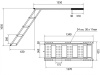 Лестница складная для фургона 4 ступени H-1050 Zn (Арт.: 9021-1)